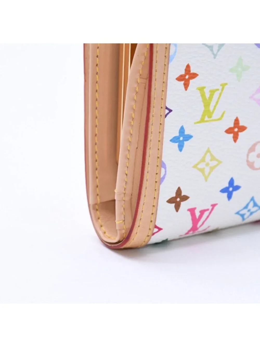 Louis Vuitton Portefeuille Vienois Bifold Wallet Monogram Multicolor White